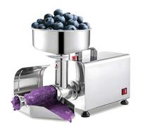 Colateur Électrique Pour Tomates, Pressoir Commercial 450W en Acier Inoxydable, Haut Rendement 330 lbs/H, Pour Pommes, Canneberges, Robuste, Facile à Nettoyer, Fabricant de Marmelades Maison