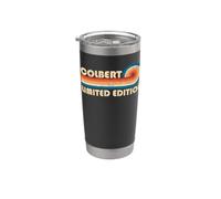 COLBERT Retro 70s 80s Sunset Stripe Gobelet isotherme en acier inoxydable double paroi