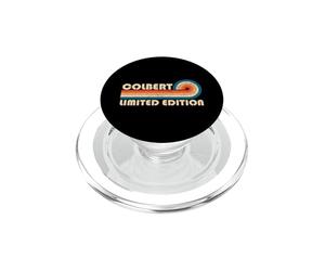 Colbert Retro 70s 80s Sunset Stripe PopSockets PopGrip pour MagSafe