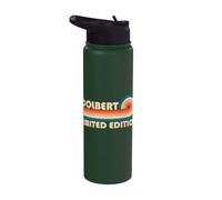 COLBERT Retro 70s 80s Sunset Stripe Stainless Steel Insulated Water Bottle