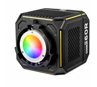 COLBOR 60W Éclairage Vidéo LED avec Batterie Intégrée 59Wh, Video Light COB RGBW Portable, 2700K-6500K Bicolore, CRI 96+, Contrôle par App, Charge PD/DC, Lumière Photo pour Studio et Extérieur