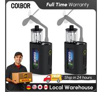 COLBOR CF3 Mini Machine à brouillard avec télécommande Machine à fumée portable avec 60 ° Dispositif de protection contre l'inclinaison pour la photographie Glace sèche 2PCS