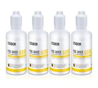 COLBOR Kit de Liquide pour Machine à Fumée 60ml x 4, Liquides à Haute Densité à Base de Glycérine Végétale Sans Odeur Certifié FDS pour Fêtes, Expositions, Bars, Scènes, Halloween