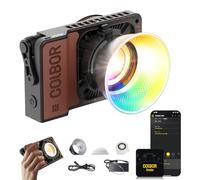 COLBOR Lampe Vidéo,Wonder W60R 60W RGB Éclairage Continu Portable 345g Contrôle APP avec DC/Type C pour Tournage Intérieur et Extérieur Interview Live Streaming, Lumière-Vidéo-LED-Photographie-Lampe