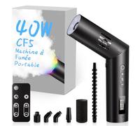 COLBOR Machine à Fumée Rechargeable 40W avec Télécommande, CF5 Mini Machine à Brouillard Portable avec Ventilateur RGB pour Photographie, Fêtes en Intérieur et en Extérieur, Halloween, Cosplay
