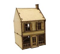 Colcolo 1/72 Miniature à la main à 2 niveaux Maison Architecture Scène Modèle Architecture Scène pour Diorama Modèle Chemin de fer Micro Paysage Accessoire