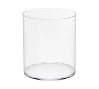 Colcolo 2 Pièces Aquarium en Verre Cylindre Poisson Vase Verre Épais Transparent Résistant Ouverture Large Facile à Nettoyer Convient à Poisson d'eau Douce, Largeur 15 Cm, Hauteur 15 Cm