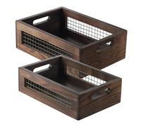 Colcolo 2 pièces Paniers de rangement paniers de légumes Afficher la décoration de décoration Boîte de rangement alimentaire pour la fête de bureau