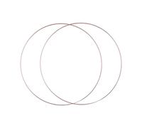 Colcolo 2pcs Metal Floral Hoops mur suspendu artisanat décor maître de la pièce de table polyvalente des bagues de couronne de cercle pour la couronne de, Diamètre 45 Cm