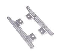 Colcolo 2x 1:12 RC Car Foot Pedals, pédale latérale en alliage d'aluminium, marchepied amélioré pour MN78 MN82 LC79 RC Car DIY Modified, Argent