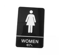 Colcolo 3 Plaques Murales En Braille Acrylique pour Salle de Bain, Idéales pour Les Cafés, Les Publiques Ou Les Murs D'entreprises, 5 pièces