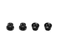 Colcolo 4 écrous de roue à bride M2 pour crawler RC 1/30, pièces détachées, accessoires de remplacement, visserie en alliage d'aluminium pour SCX30, Noir