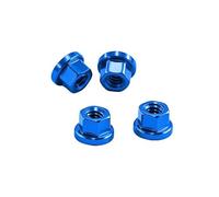 Colcolo 4 écrous de roue à bride M2 pour crawler RC 1/30, pièces détachées, accessoires de remplacement, visserie en alliage d'aluminium pour SCX30, Bleu