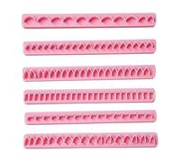 Colcolo 6 Piè Jeu D' pr Argile Profils Variés Précis Façonnage Pétales Flexible Bandes Modelage En Argile pr Crafmen