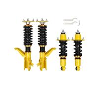 Colcolo Amortisseur Réglable Véhicule Coils Kit Complet Ressort Abaissement Châssis Structure en Acier et Corps Filetés pour Abaissement et, Doré