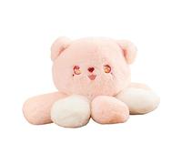 Colcolo Animaux en peluche créatifs poulpe membres tête de chat adorable peluche mignon jouet décoratif pour la maison chambre enfants cadeau jouet filles, ROSE