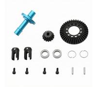 Colcolo Assemblage d'Engrenage de Véhicule Kit d'Essieu Avant Transmission Différentiel Pignon Roue Dentée en Acier Arbre Avant Alliage Support Robustesse Convient aux Voitures RC Loisirs Course