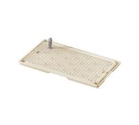 Colcolo Bac à litière pour Chien Bac à litière pour Animaux de Compagnie Activités de Plein air Tapis de propreté réutilisable pour Chiots Bac à litière, Kaki