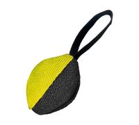 Colcolo Balle de Traction pour Chien, Jouet Portable et résistant aux déchirures, Confortable, entraînement aux morsures, Jeu interactif pour la Chasse au, Noir Jaune