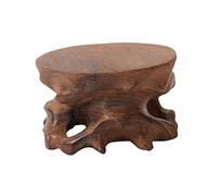 Colcolo Base d'affichage en Pierre en Bois Petite Base de Vase sur piédestal Bonsai Support de Statue de Bouddha Base décorative Base en Bois Circulaire