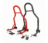 Colcolo Béquille de Support Roue Arrière Lève-Stand Adaptateur roulettes Métal Base Renforcée Tubes Soudés U-Fourche L-Fourche Droite Déplacement Souple