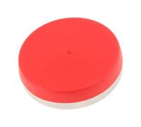 Colcolo Bloc d'établi en acier, avec base en caoutchouc, polissage miroir, chromage, outil de bijoutier professionnel, diamètre : 7,6 cm pour, Rouge