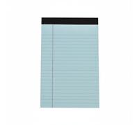 Colcolo Bloc-notes Pages Lignées Détachables avec Marge Dos Cartonné Stable Papier 80g à Surface pour Écrire sans Bavure et Transfert d'Encre Adapté à la ureau Déplacements, Bleu, A5