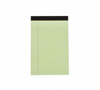 Colcolo Bloc-notes Pages Lignées Détachables avec Marge Dos Cartonné Stable Papier 80g à Surface pour Écrire sans Bavure et Transfert d'Encre Adapté à la ureau Déplacements, Vert, A5