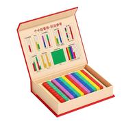 Colcolo Blocs Manipulatifs Mathématiques Ensemble Base Dix Kit Place Valeur Cubes Comptage Matériel Didactique Coffret Bois Rangement avec Tableau Adapté aux