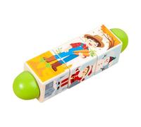 Colcolo Blocs rotatifs à manipuler - Jouet éducatif d'apprentissage - Activités préscolaires - Puzzle en à prendre en main pour les