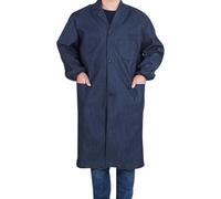 Colcolo Blouse de laboratoire pour homme, vêtement de travail polyvalent et léger avec poche, veste en jean pour atelier de maintenance et de construction.