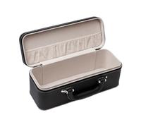 Colcolo Boîte à Bijoux, Organisateur de Bijoux Simple et Pratique, Grande capacité, Fermeture éclair, Cuir PU, pour présentoirs et marchés. Idéale pour Les, Noir