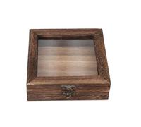 Colcolo Boîte à Spécimens en Bois Anti-Pssière | Décoratif, Rectangulaire, Boîte D'entomologie, pr Étagère, Bureau, Entomologistes, Collectionneurs, 10x10x4.5cm