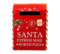 Colcolo Boîte aux lettres Noël murale facile à installer, en métal, pour décorer votre maison pendant les fêtes.