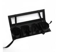 Colcolo Boîte Cadeau Diplôme Grad Boîte à Fleurs Coffret Souvenir Plateau Polyvalent Compartiments Créatifs Couvercle Clair Convient aux Événements de Remise, Noir