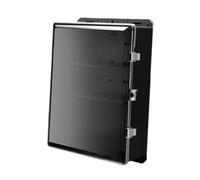 Colcolo Boîte distribution électrique, boîte jonction, couvercle transparent, boîtier étanche, robuste et polyvalent pour centres commerciaux, maisons, Noir