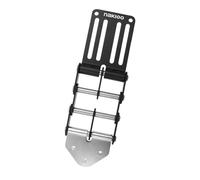 Colcolo Boucle de ceinture à outils à dégagement rapide, chaîne flexible pour charpentier, axe en acier inoxydable, multifonction, léger, largeur 53 mm, Noir