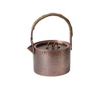 Colcolo Bouilloire en Cuivre Théière Casserole à eau Pichet Conception Fonctionnelle Versement Précis sans Éclaboussure Style Ancien Fait Main Adaptée au, 1000 Ml, Épais Rétro Nouveau Style Pot Seau