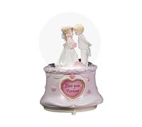 Colcolo Boule de cristal musicale décorative pour couple, idéale comme cadeau de mariage pour femme ou couple, pour Thanksgiving ou le Nouvel An, Style B