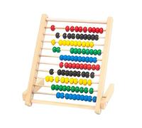Colcolo Boulier à Cadre de comptage en Bois à 10 rangées, éducation de la Petite enfance, Jeu de Perles de Jouet mathématique pour Enfants en Bas âge, Beige