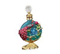 Colcolo Bouteille de parfum vide 30 ml Bouteille de parfum en verre Décoration d'intérieur Design rétro Belle vitrine Conteneur réutilisable, Bleu