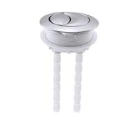Colcolo Bouton-poussoir rond pour réservoir de toilettes, facile à installer, pièces de réservoir électroplaquées, compatible avec les cuvettes en céramique à