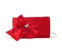 Colcolo Bow Clutch Purse Sof Sac à bandoulière pour Le d'anniversaire Dance de la Remise des diplômes, Rouge