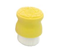 Colcolo Brosse faciale à à poils doux et tampon en silicone exfoliant Poignée antidérapante Portable pour femmes Outils multifonctionnels,