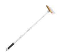 Colcolo Brosse pour Pierre à Pizza avec Manche Amovible, Brosse de Nettoyage pour Gril, Accessoire Robuste et Multifonctionnel, Poils en cuivre Professionnels, 2.0 M