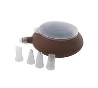 Colcolo Bteille Décoration En Silicone Dilles Interchangeables Réutilible Seringue à Pâtisserie En Silicone Cvercle Tralucide