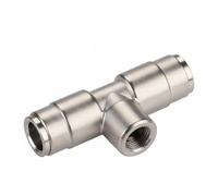 Colcolo Buse de Pulvérisation Haute Pression Buse Brumisation Embout Arrosage Gicleur Irrigation Laiton Robuste et Acier Inoxydable 316 Gouttelettes 5-35μm, Té Raccord Rapide 1/8