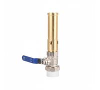 Colcolo Buse Jet d'Eau Tête de Pulvérisation Valve à Bille Construction Épais Laiton et Acier Inox pour Colonne d'Eau Imposante et Réglage Facile de Pression, Soupape Ppr 1IN Copr