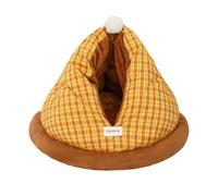 Colcolo Cachette Semi-fermée pour Chat, et Confortable, Grotte Auto-chauffante, Grotte en Peluche pour hérisson et Lapin d'intérieur, L