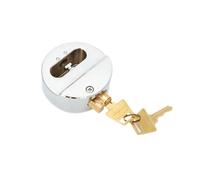 Colcolo Cadenas Rond pour remorque, Cadenas à Cylindre, Serrure de Porte de Remplacement Robuste pour Hangar, Fixation des Portes, Serrure de Camping-Car